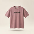 Moto Cross Minimal Oversized Tee | Premium Cotton Streetwear T-Shirt | Dusty Pink