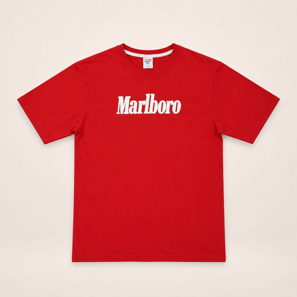 Motorsport Racing Oversized Tee | Premium Cotton Graphic T-Shirt | Red