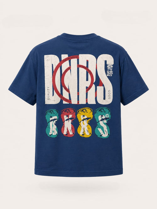DNRS "Don't Need Reason" Oversized Tee | Bold Streetwear Essential | Royal Blue