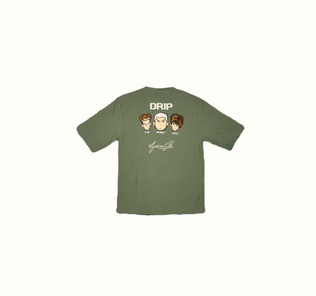 DRIP Minimal Oversized Tee | Premium Cotton Streetwear T-Shirt | Sage Green