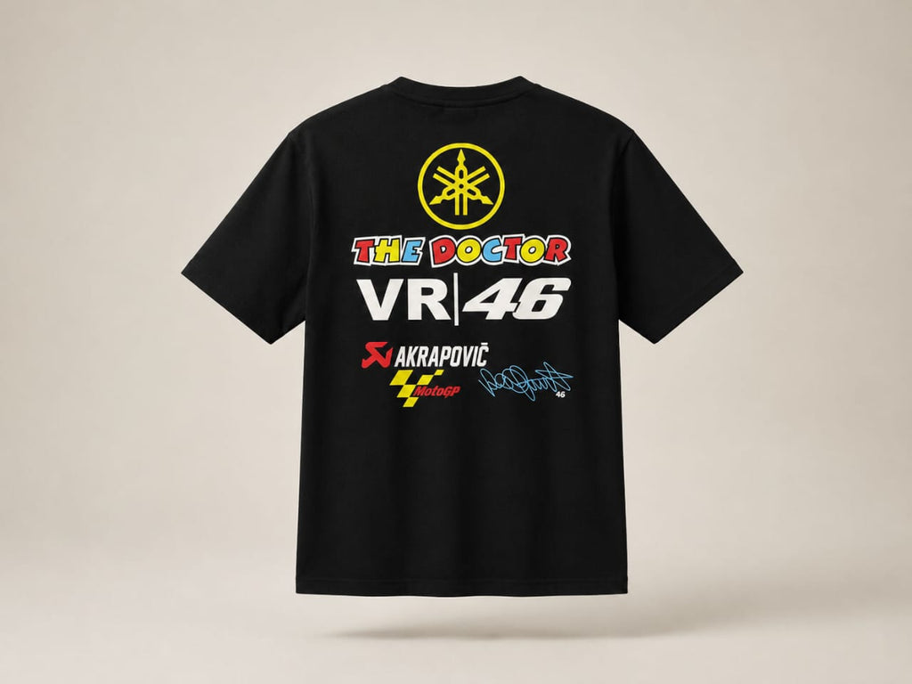 The Doctor Oversized Tee – Classic Black Minimal Graphic Streetwear T-Shirt